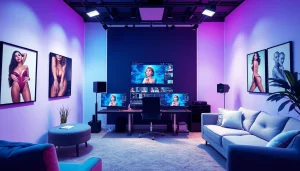 AI-generated porn ai tools and creative digital studio setup