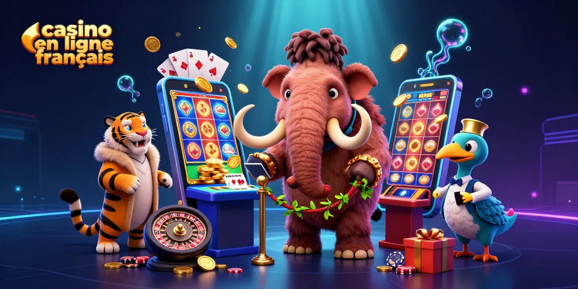 Plongez dans un casino en ligne français animé avec des personnages uniques et des jeux éclatants.